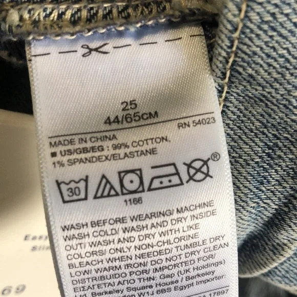 Gap butterfly embroidered jeans size 25 NWT - Picture 12 of 12